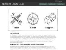 Tablet Screenshot of projectlegallink.org